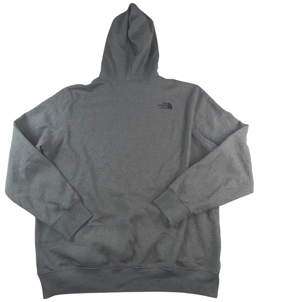 The North Face Mens Gray Grizzly Bear Logo Pullover Hoodie XL Sweatshirt